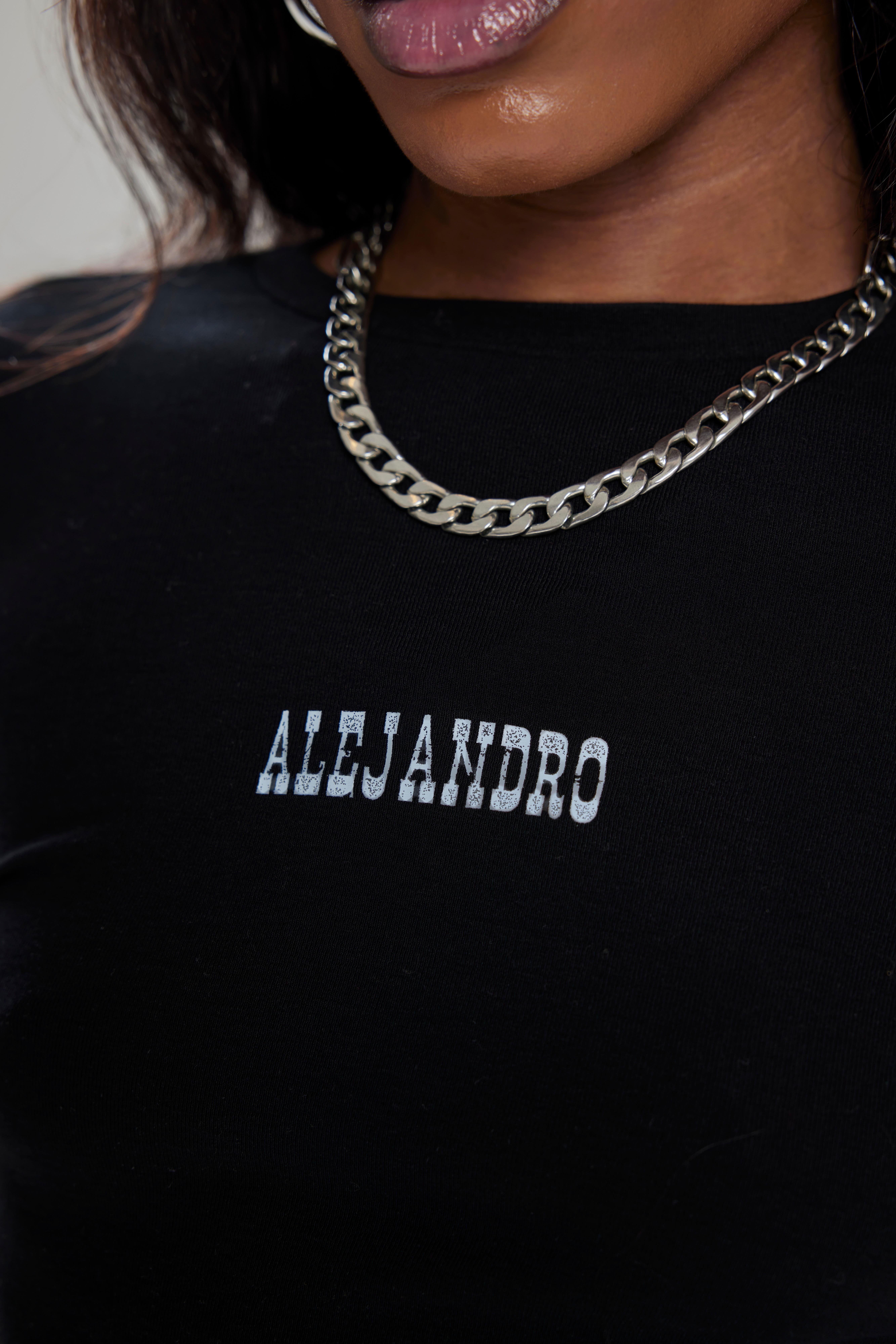 Alejandro Siyah Crop Body