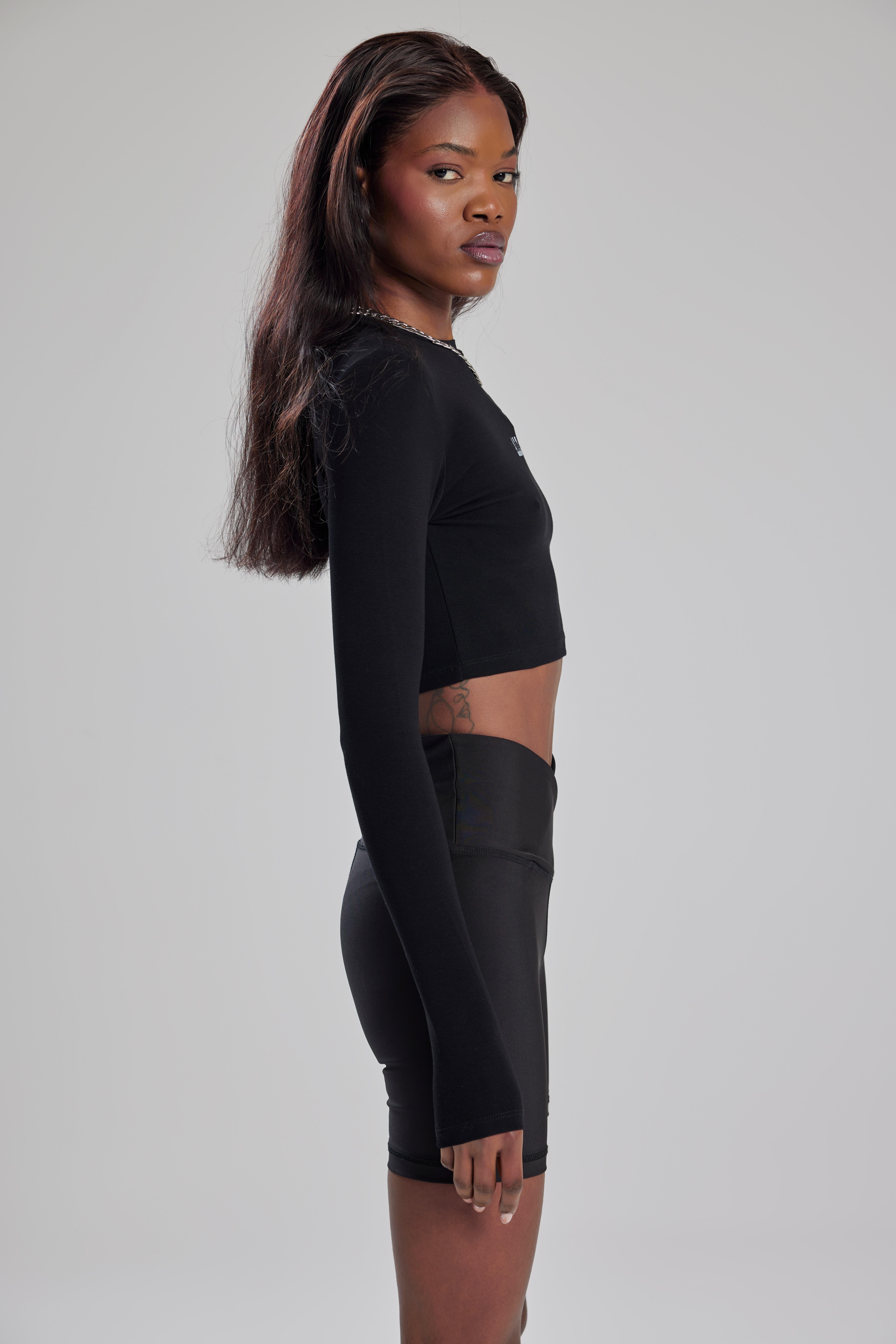 Alejandro Siyah Crop Body