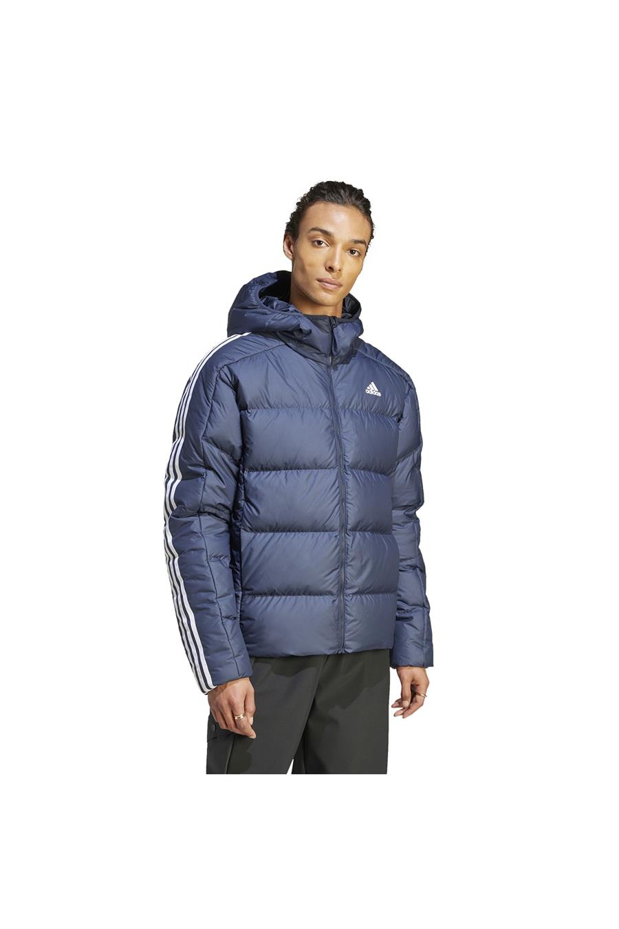 Adidas Açık Lacivert Erkek Kapüşonlu Mont Ik3213