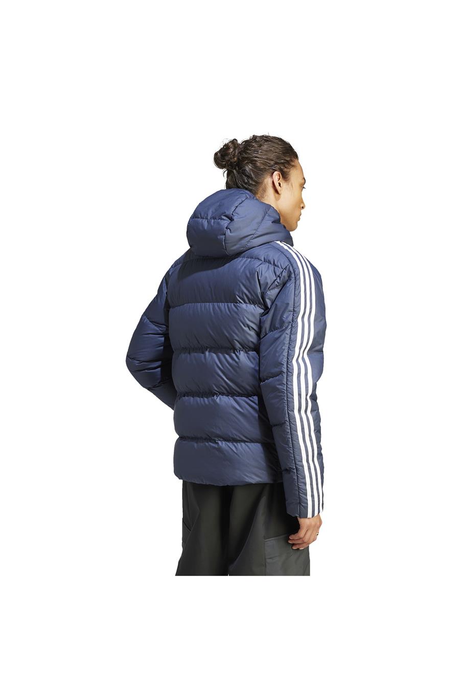 Adidas Açık Lacivert Erkek Kapüşonlu Mont Ik3213
