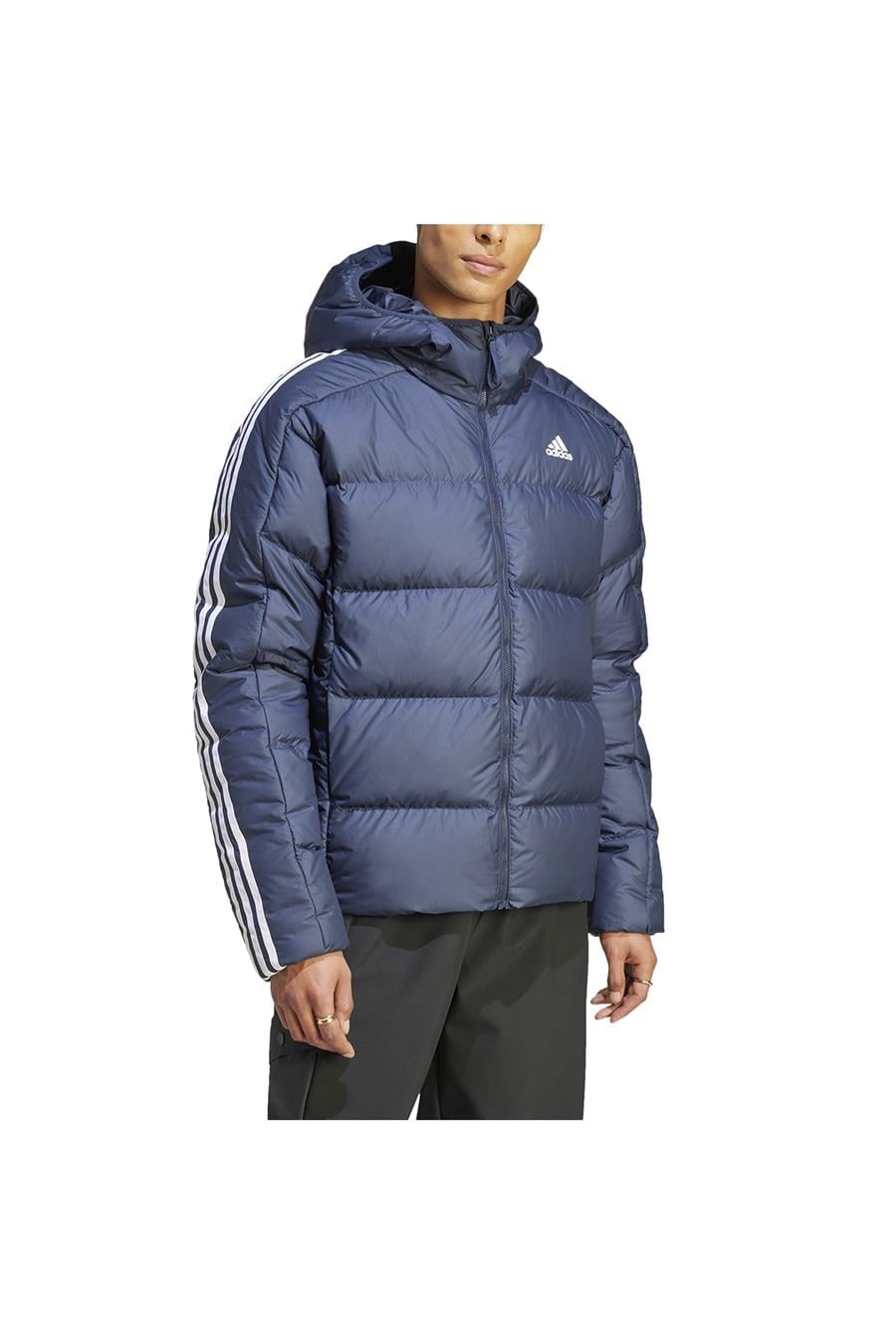 Adidas Açık Lacivert Erkek Kapüşonlu Mont Ik3213