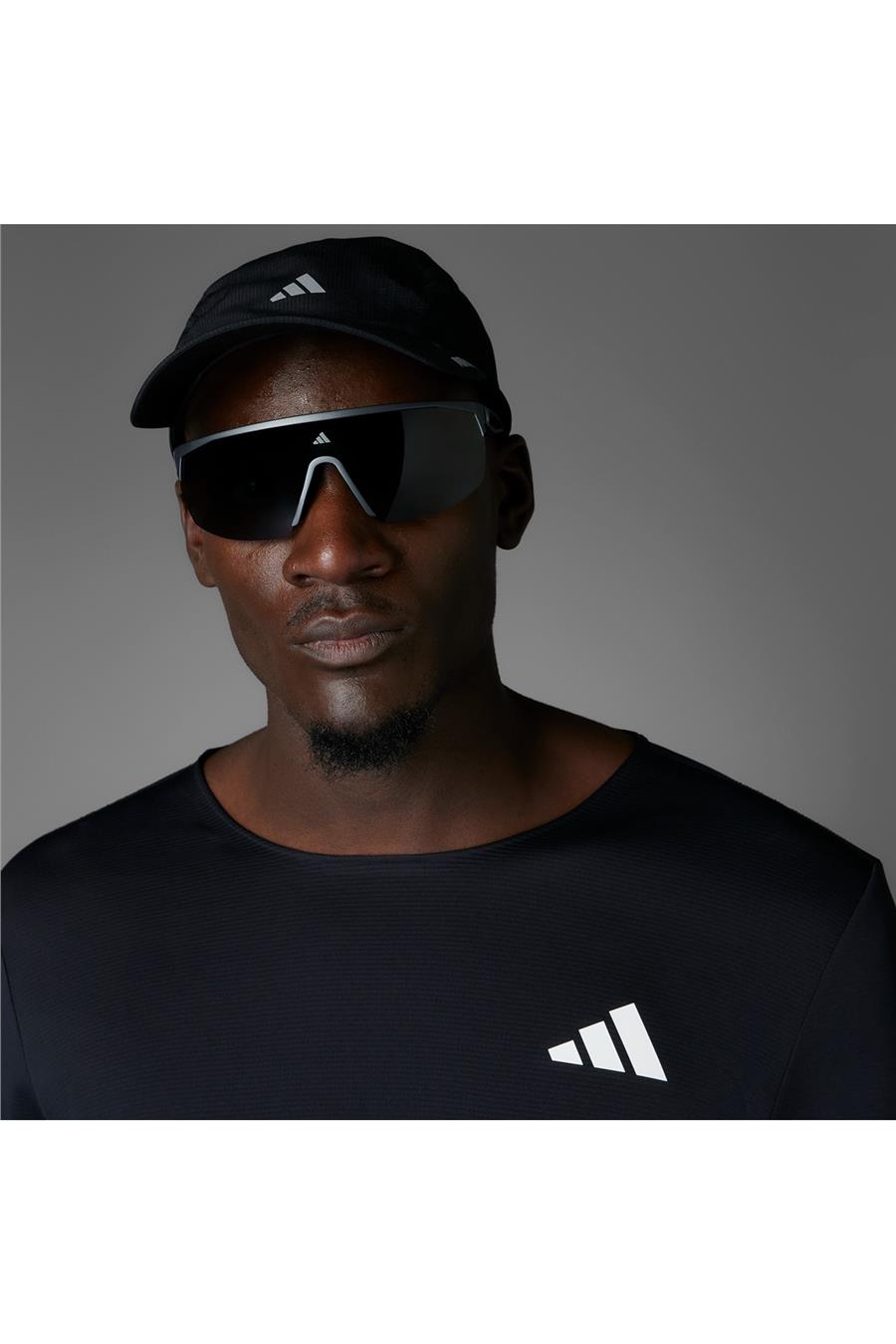 adidas ADIZERO L TEE M Erkek  Siyah  T-shirt JD3638