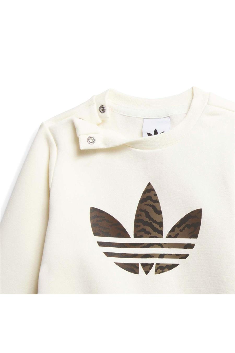 adidas Bebek  Beyaz  Eşofman CREW SET KD5824