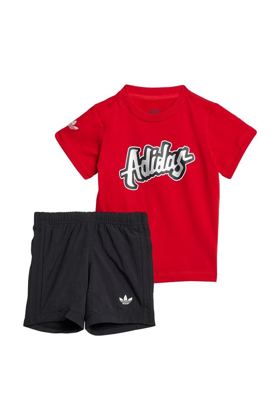 adidas Bebek  Kırmızı  BEBEK ESOFMAN TAKIMI SHORT TEE SET JC9102
