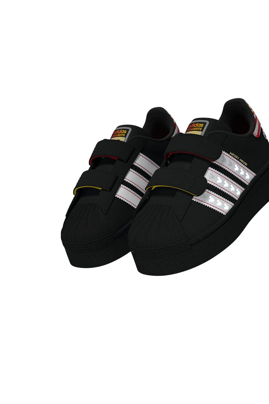 adidas Bebek  Siyah  Sneaker SUPERSTAR LED LIGHTS CF I JQ2806