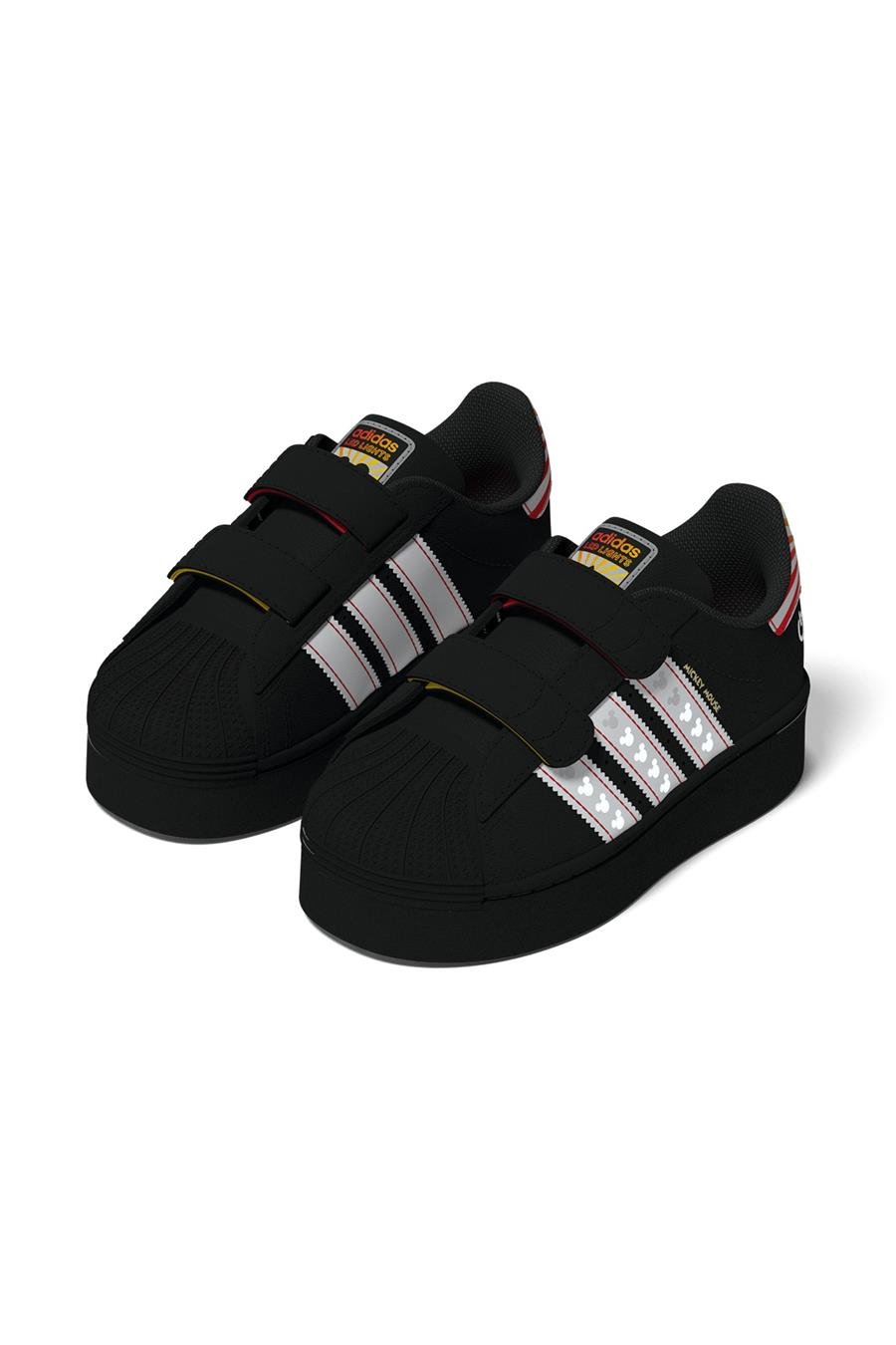 adidas Bebek  Siyah  Sneaker SUPERSTAR LED LIGHTS CF I JQ2806