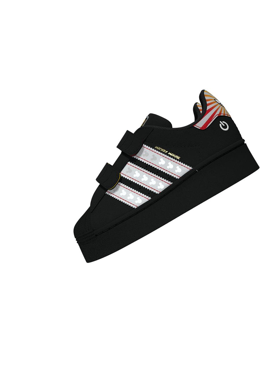 adidas Bebek  Siyah  Sneaker SUPERSTAR LED LIGHTS CF I JQ2806