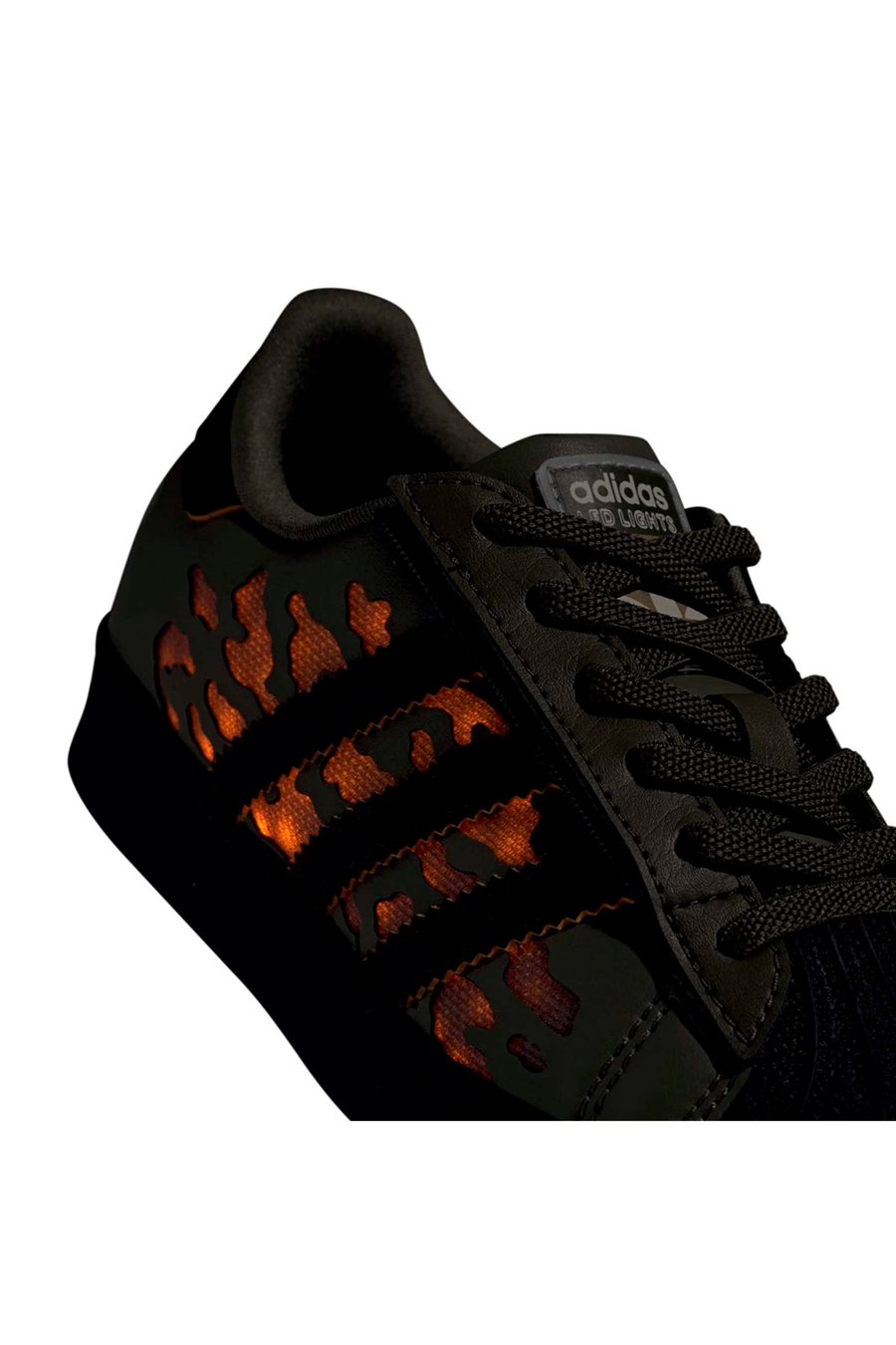 adidas Bebek Spor Ayakkabı SUPERSTAR LED LIGHTS COMFORT CLOSURE ELASTIC LACE SHOES KJ6799