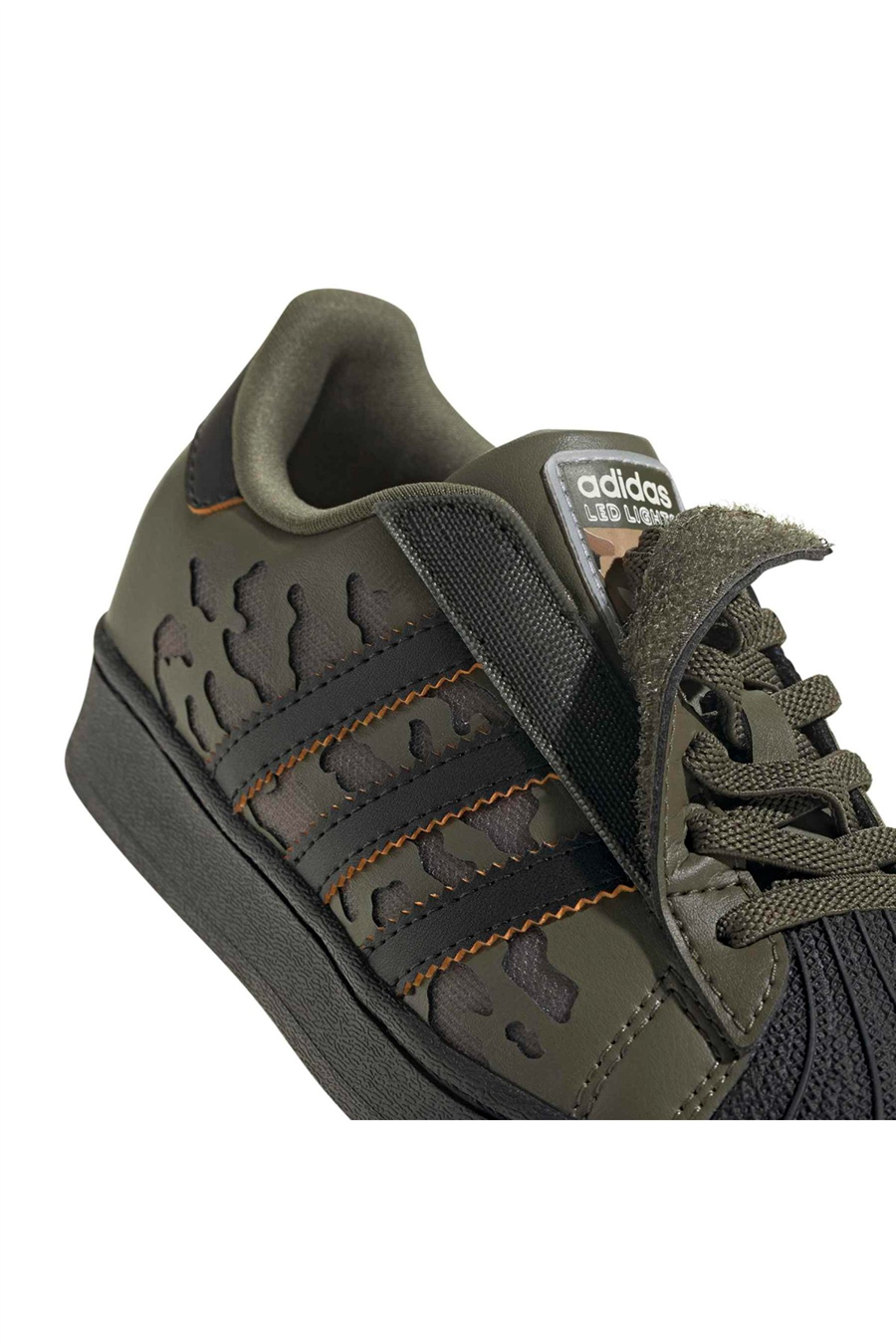 adidas Bebek Spor Ayakkabı SUPERSTAR LED LIGHTS COMFORT CLOSURE ELASTIC LACE SHOES KJ6799