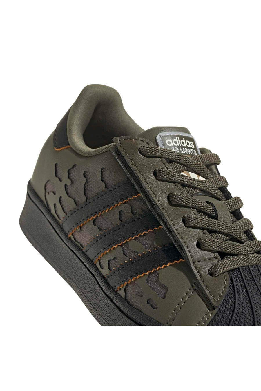 adidas Bebek Spor Ayakkabı SUPERSTAR LED LIGHTS COMFORT CLOSURE ELASTIC LACE SHOES KJ6799