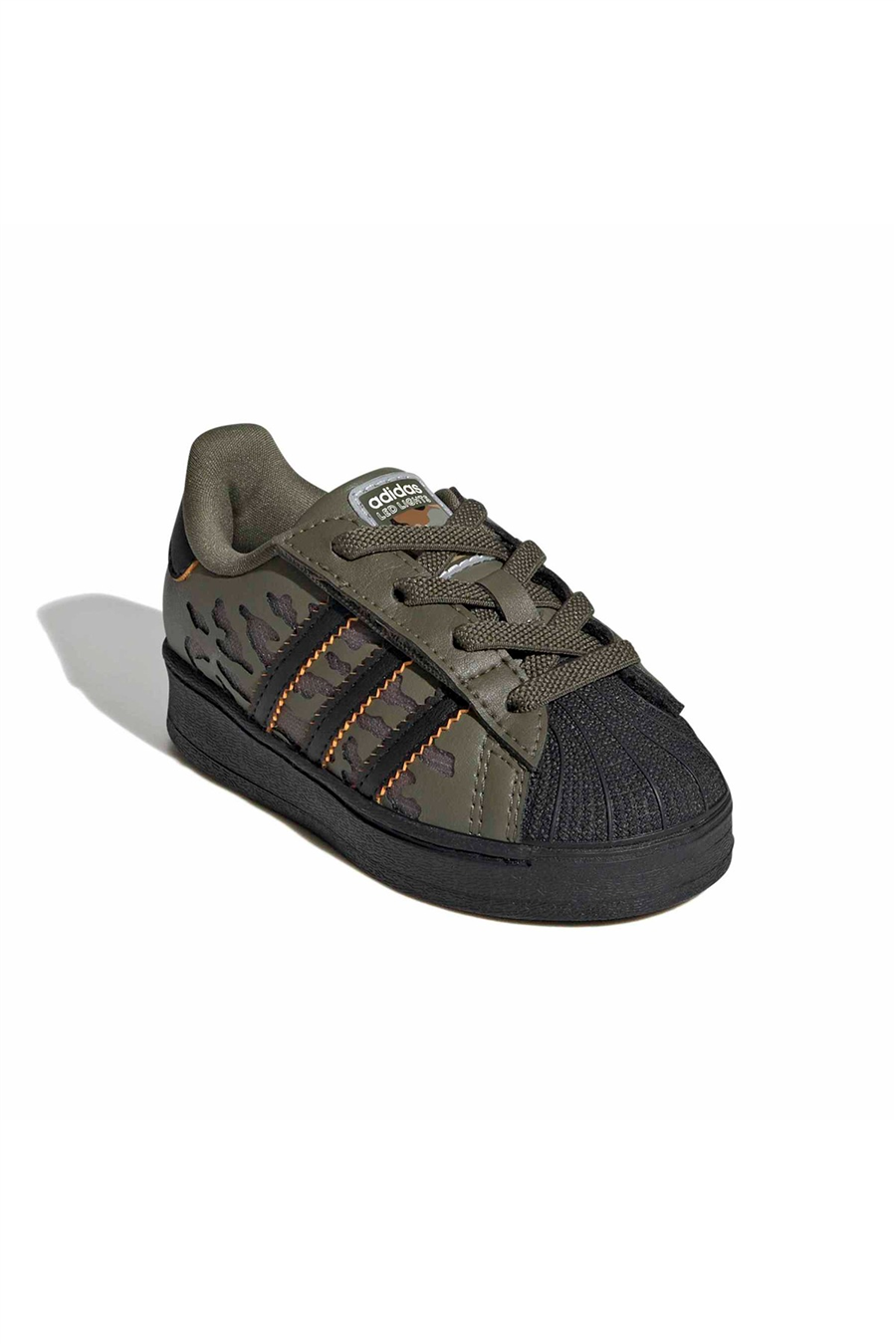 adidas Bebek Spor Ayakkabı SUPERSTAR LED LIGHTS COMFORT CLOSURE ELASTIC LACE SHOES KJ6799