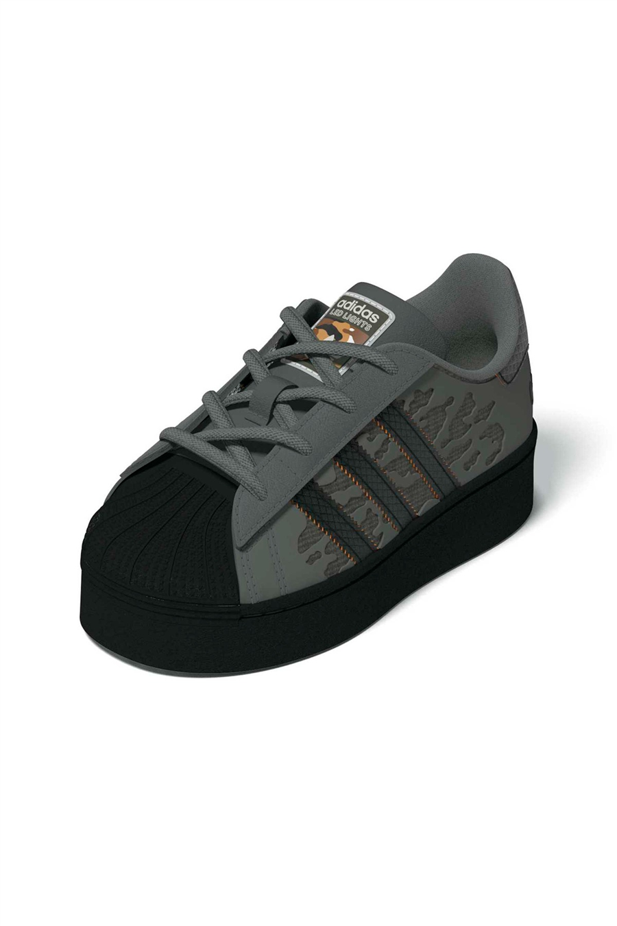 adidas Bebek Spor Ayakkabı SUPERSTAR LED LIGHTS COMFORT CLOSURE ELASTIC LACE SHOES KJ6799