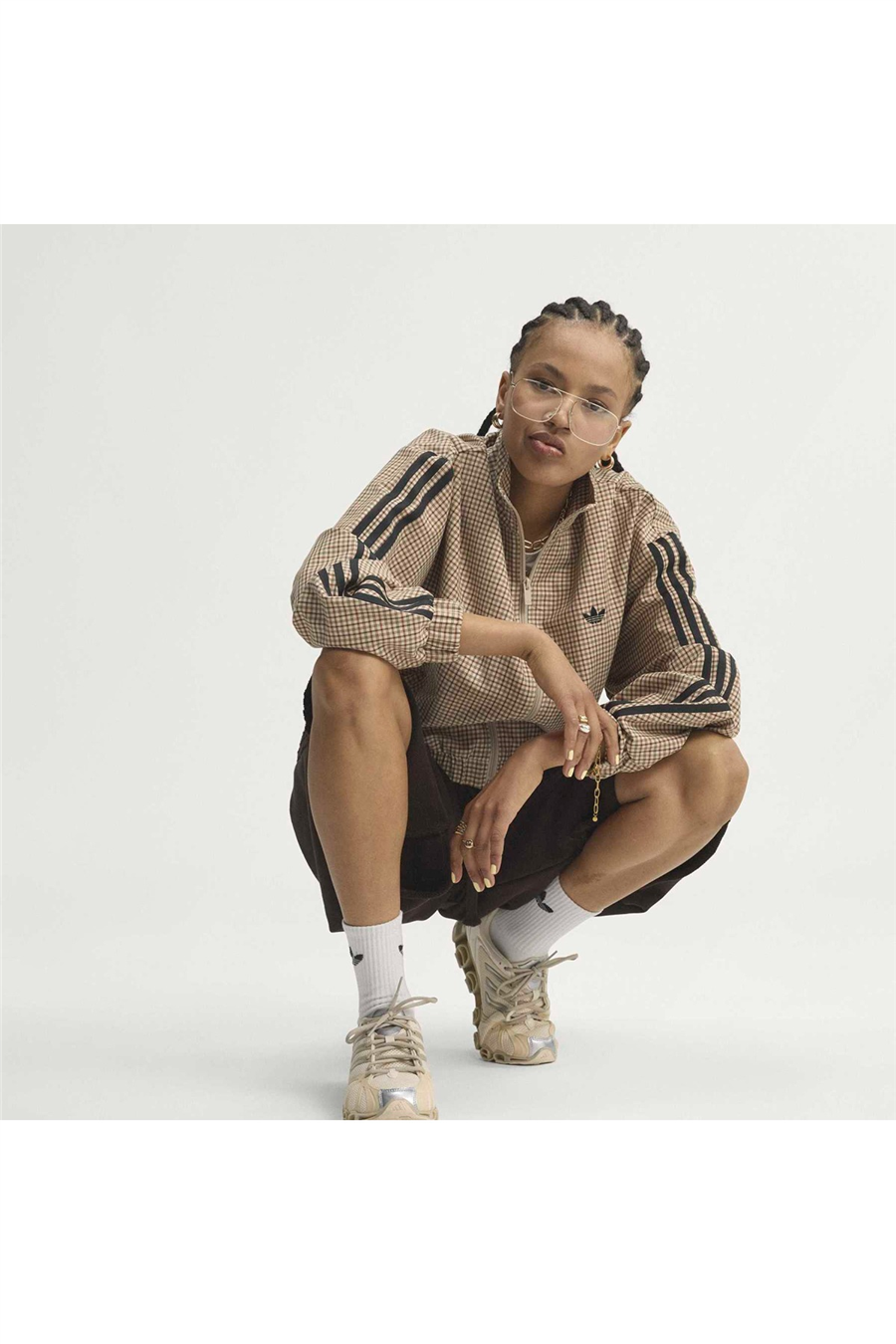 adidas Bej  Kadın  Ceket CHECKS TT LE8307