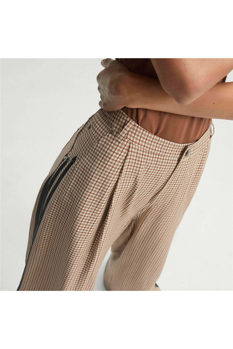 adidas Bej  Kadın  Eşofman Altı CHECKS TROUSER LE8309