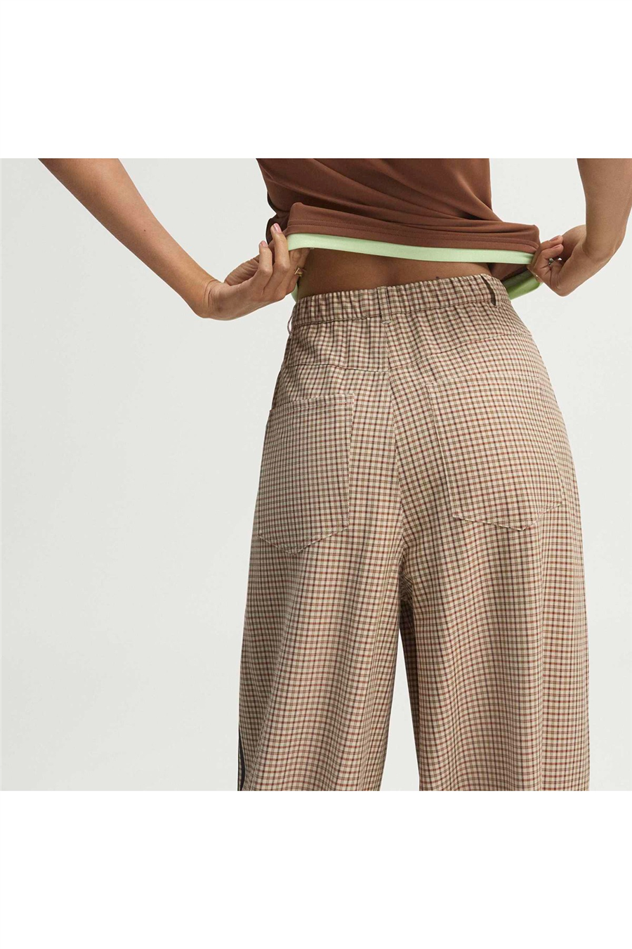 adidas Bej  Kadın  Eşofman Altı CHECKS TROUSER LE8309