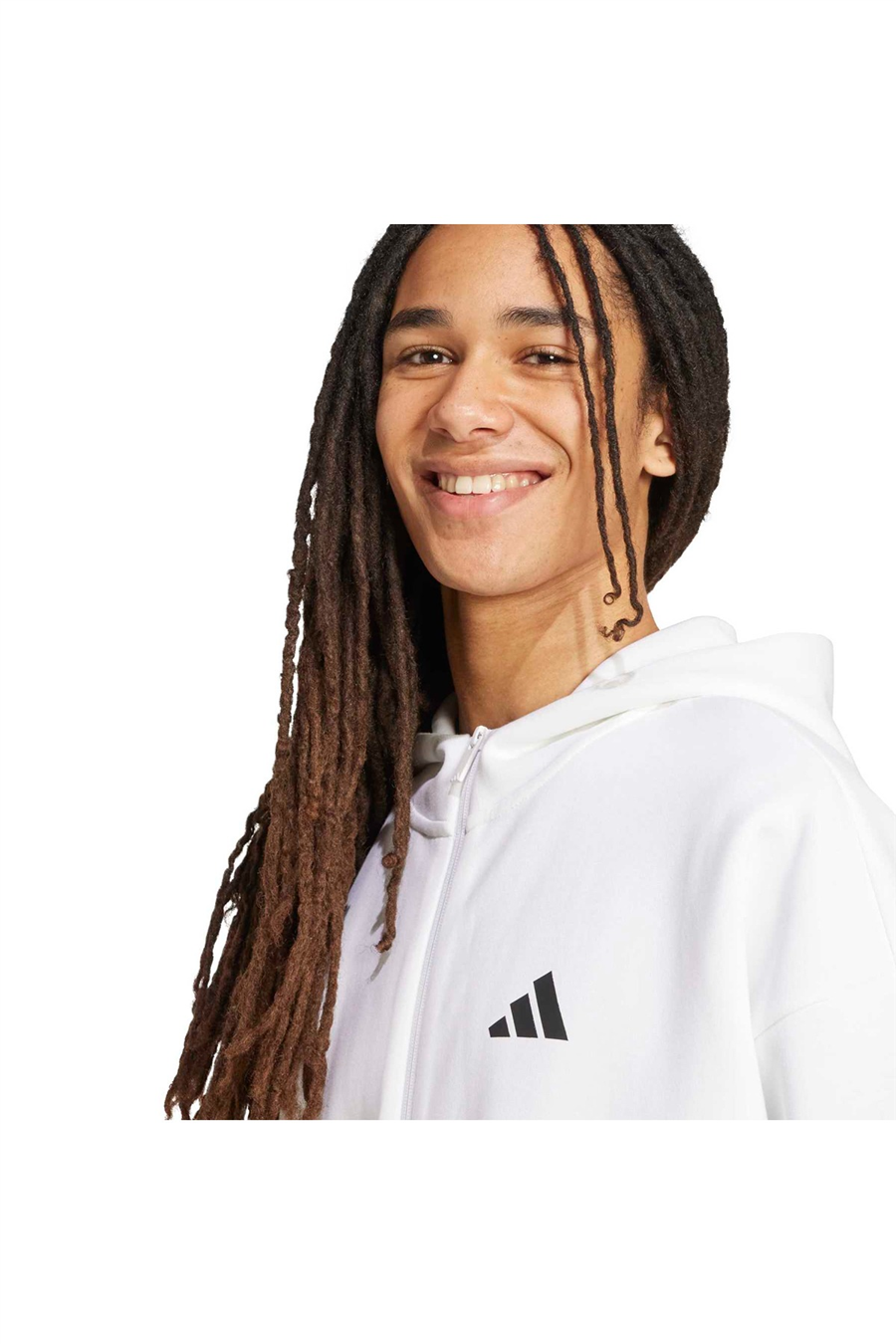 adidas Beyaz  Erkek  Ceket M FI 3S FZ JW7106