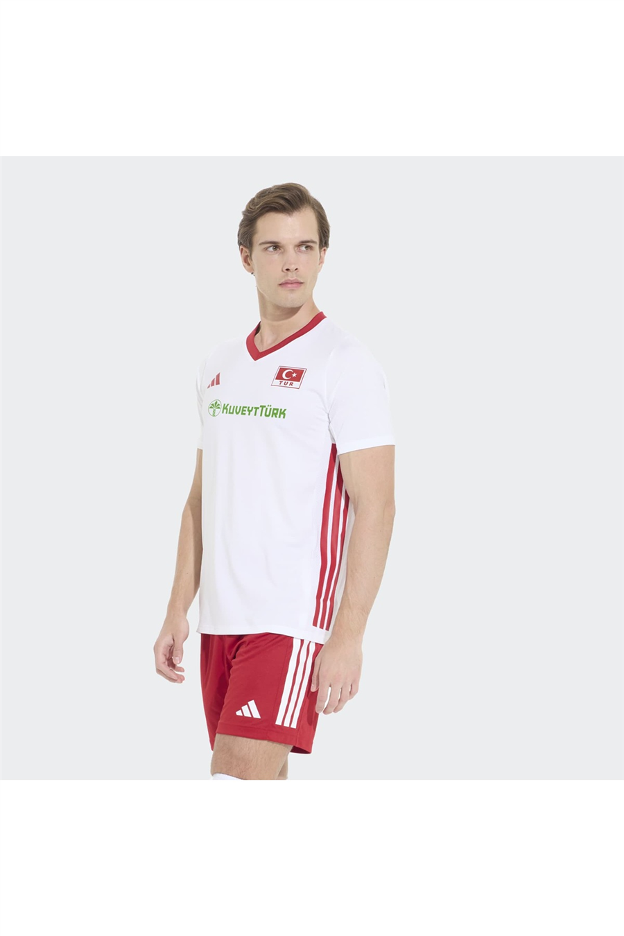 adidas Beyaz  Erkek  Forma CUQuickset SS M TVF KM7472