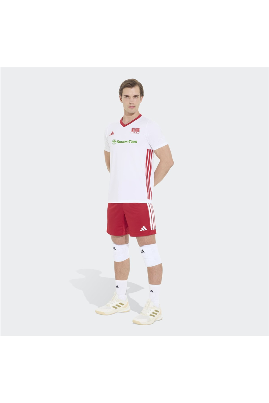 adidas Beyaz  Erkek  Forma CUQuickset SS M TVF KM7472