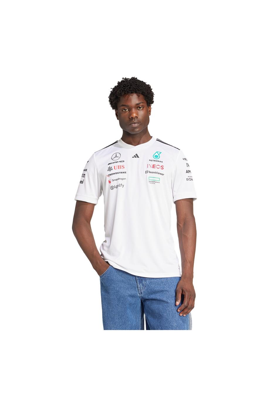 adidas Beyaz Erkek   T-Shirt MER DR JSYW RM JX5798