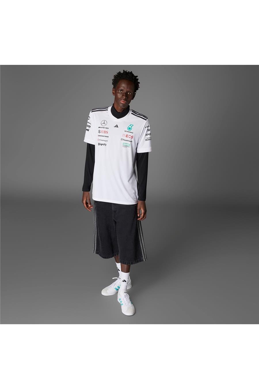 adidas Beyaz Erkek   T-Shirt MER DR JSYW RM JX5798