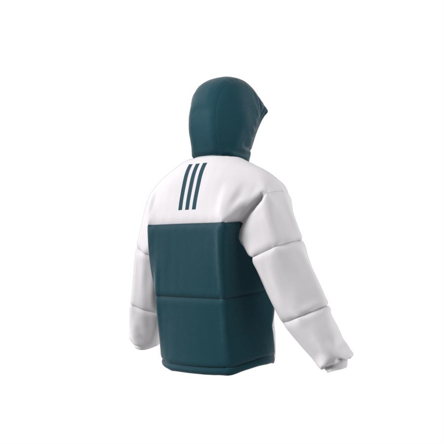 Adidas Beyaz - Mavi Erkek Kapüşonlu Mont Ik0520