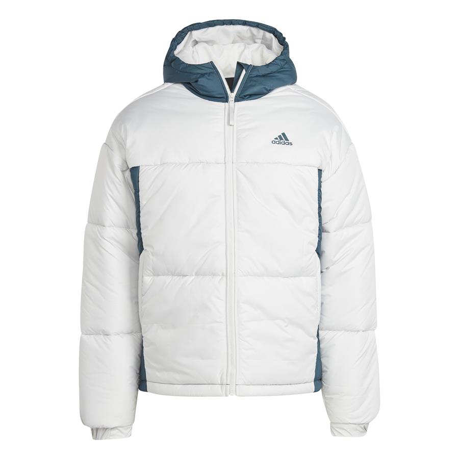 Adidas Beyaz - Mavi Erkek Kapüşonlu Mont Ik0520