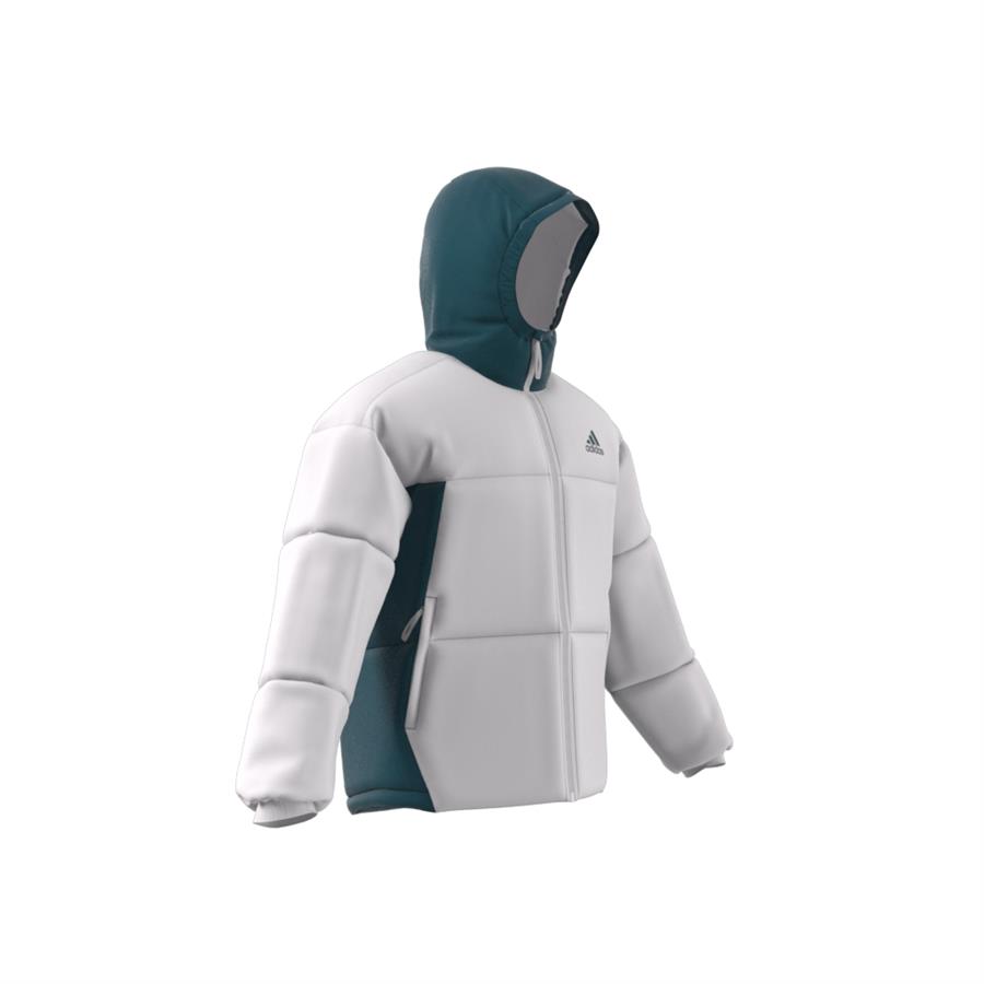 Adidas Beyaz - Mavi Erkek Kapüşonlu Mont Ik0520