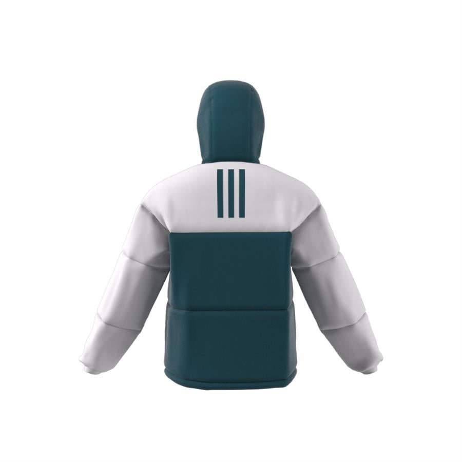 Adidas Beyaz - Mavi Erkek Kapüşonlu Mont Ik0520