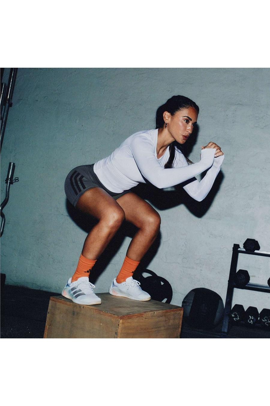 adidas  Beyaz  Yürüyüş Ayakkabısı DROPSET 4 TRAINER W JR4666