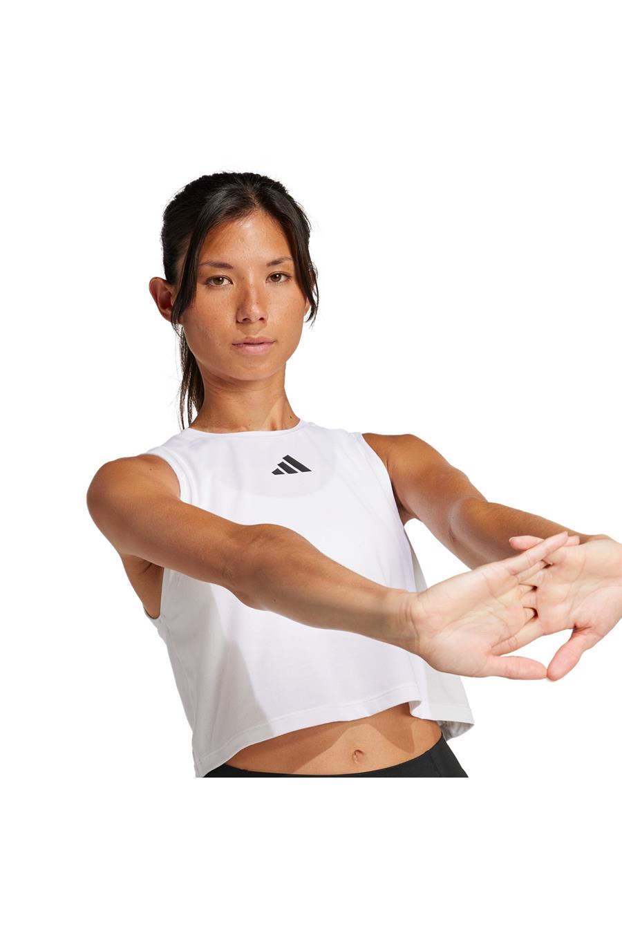 adidas Çocuk  Beyaz  Atlet BOXY TANK 3S JJ3496