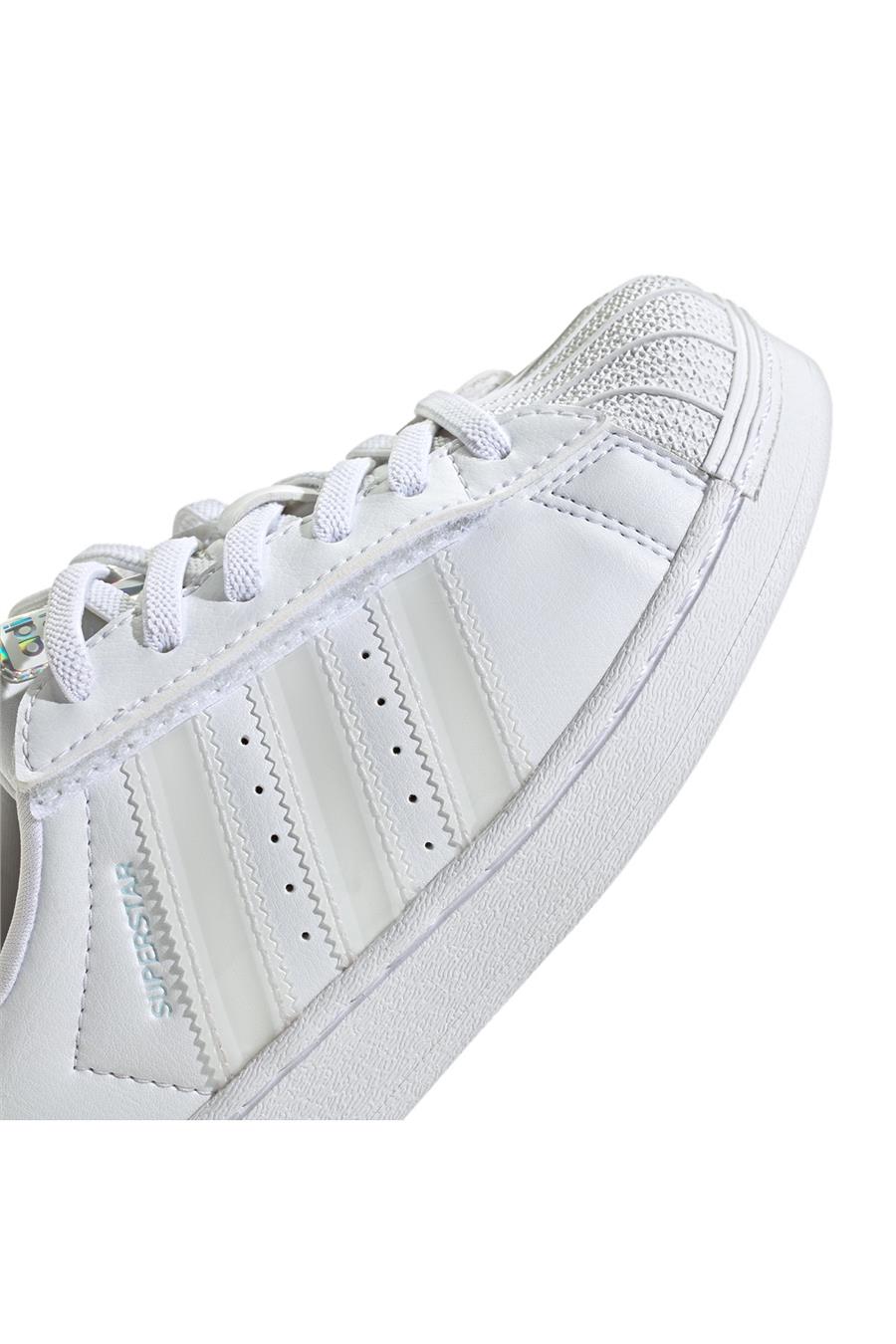 adidas Çocuk  Beyaz  Sneaker SUPERSTAR LED LIGHTS CF EL C JQ6419