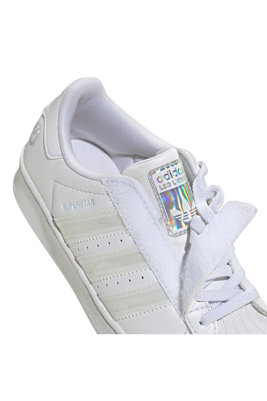 adidas Çocuk  Beyaz  Sneaker SUPERSTAR LED LIGHTS CF EL C JQ6419