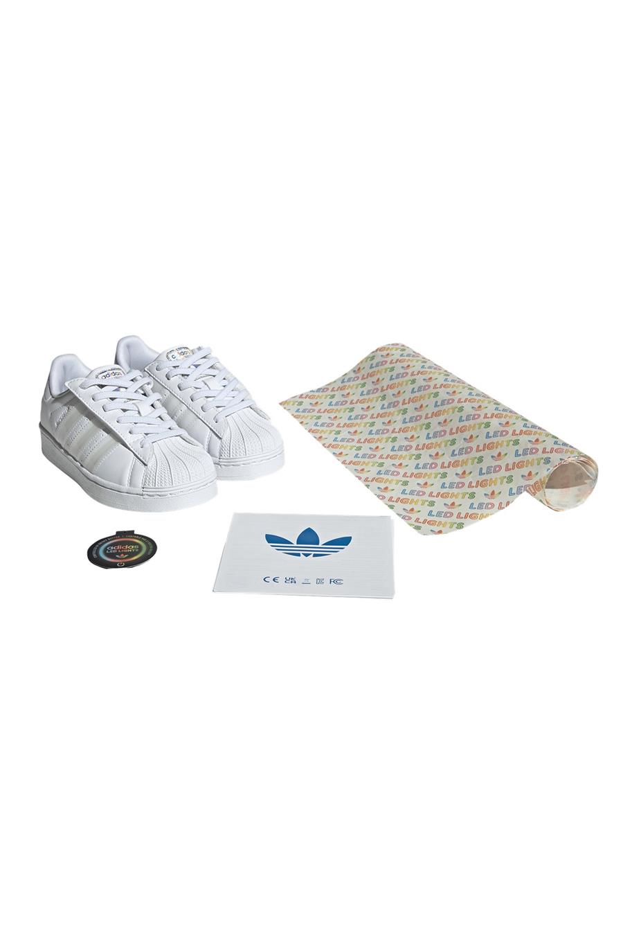 adidas Çocuk  Beyaz  Sneaker SUPERSTAR LED LIGHTS CF EL C JQ6419
