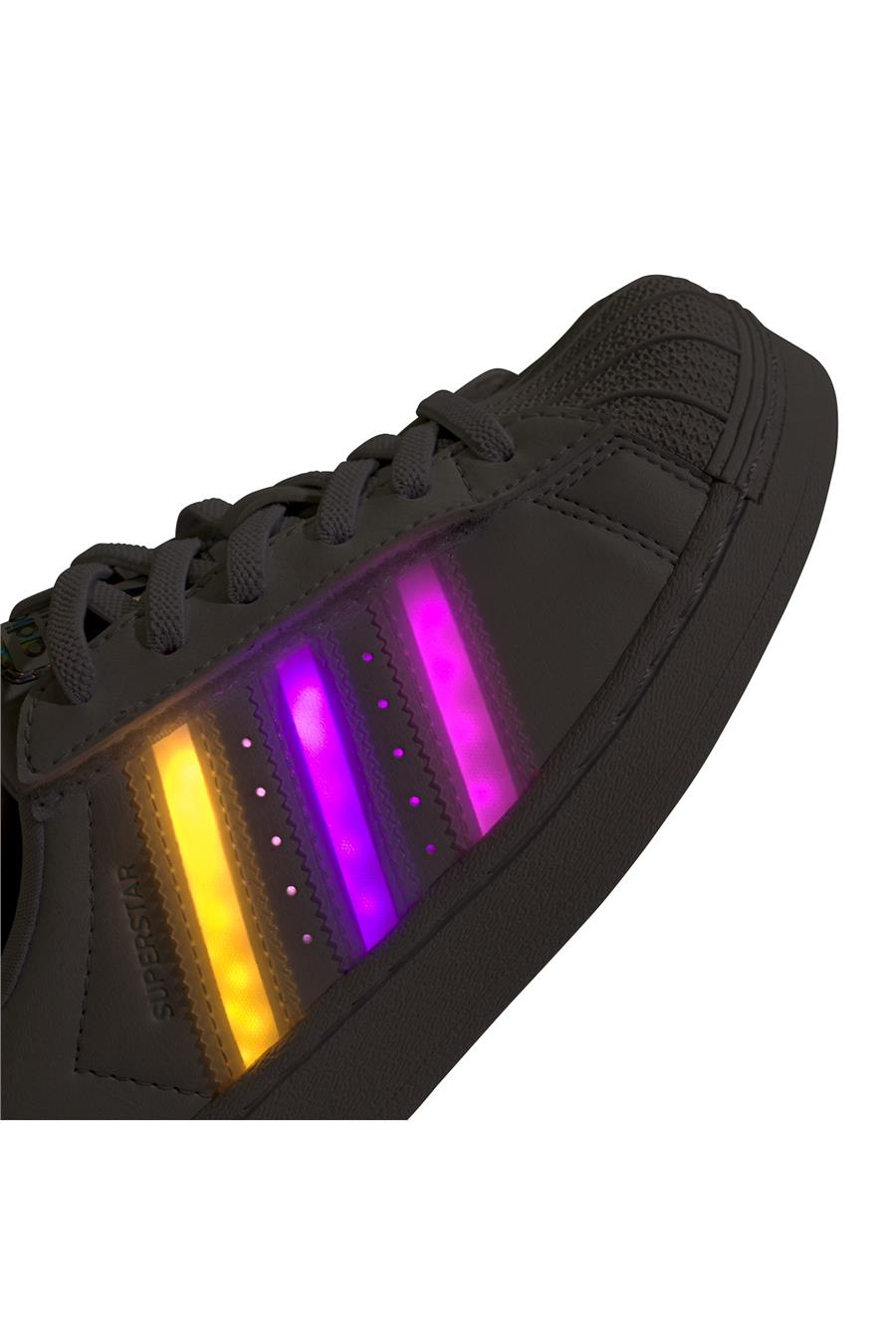 adidas Çocuk  Beyaz  Sneaker SUPERSTAR LED LIGHTS CF EL C JQ6419
