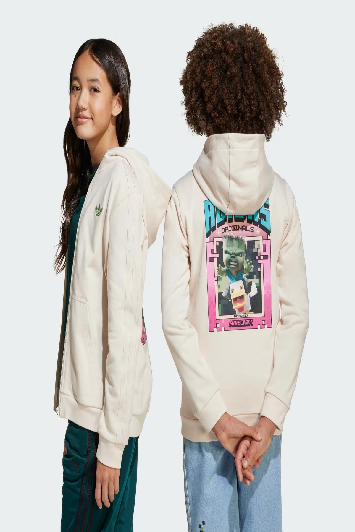 adidas Çocuk  Beyaz  Sweatshirt GFX FZ HOODIE JZ9932