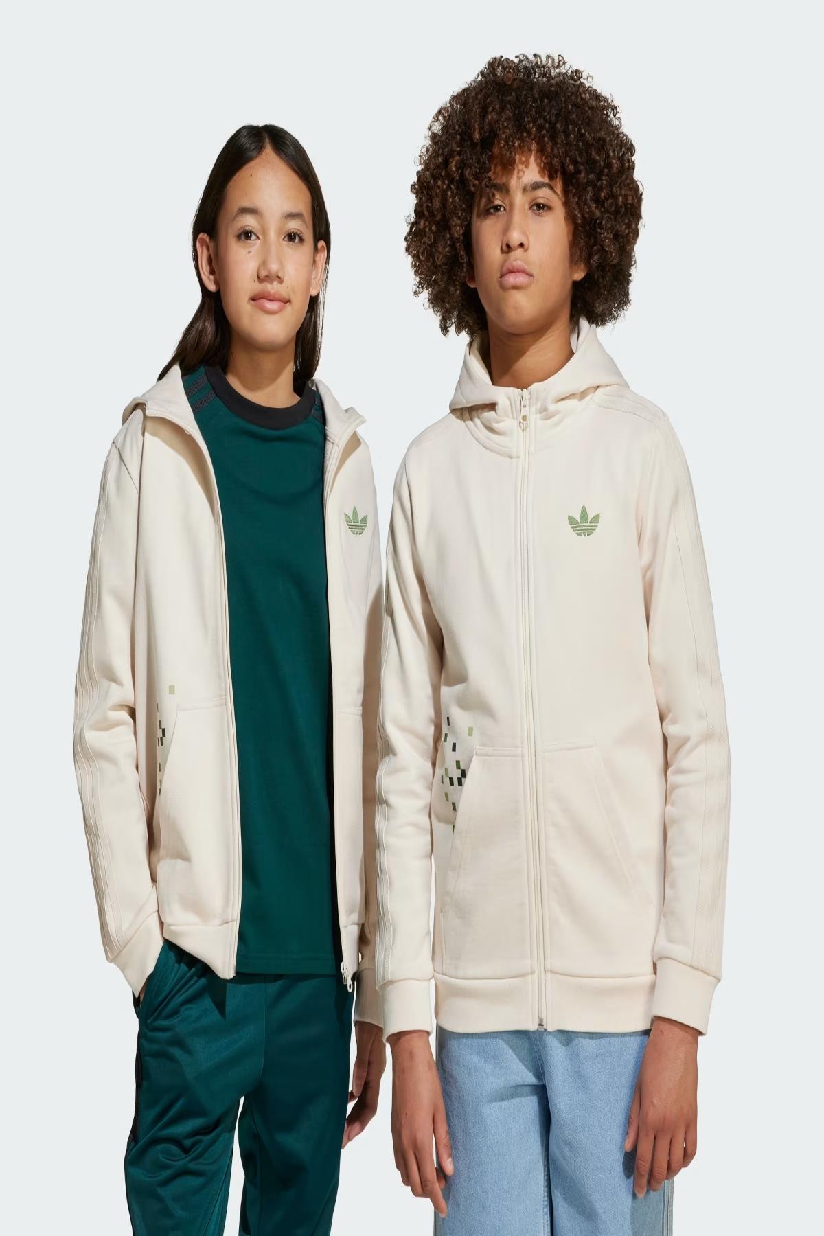 adidas Çocuk  Beyaz  Sweatshirt GFX FZ HOODIE JZ9932