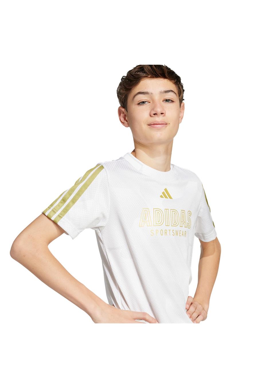 adidas Çocuk  Beyaz  T-shirt J HOT COF TEE JD0498