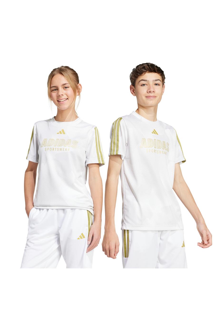 adidas Çocuk  Beyaz  T-shirt J HOT COF TEE JD0498