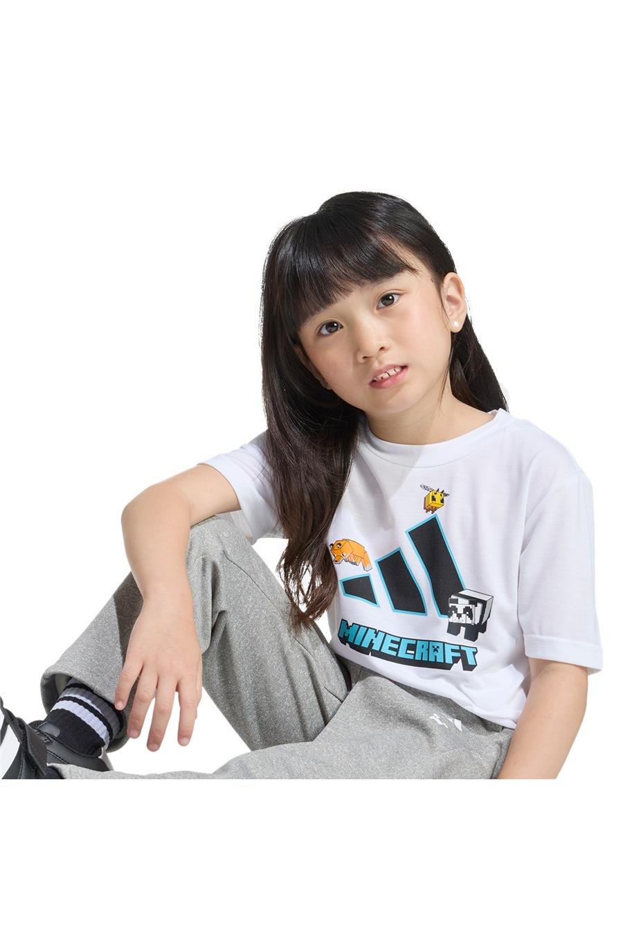 adidas Çocuk  Beyaz  T-shirt LK MC TR TEE KD4434