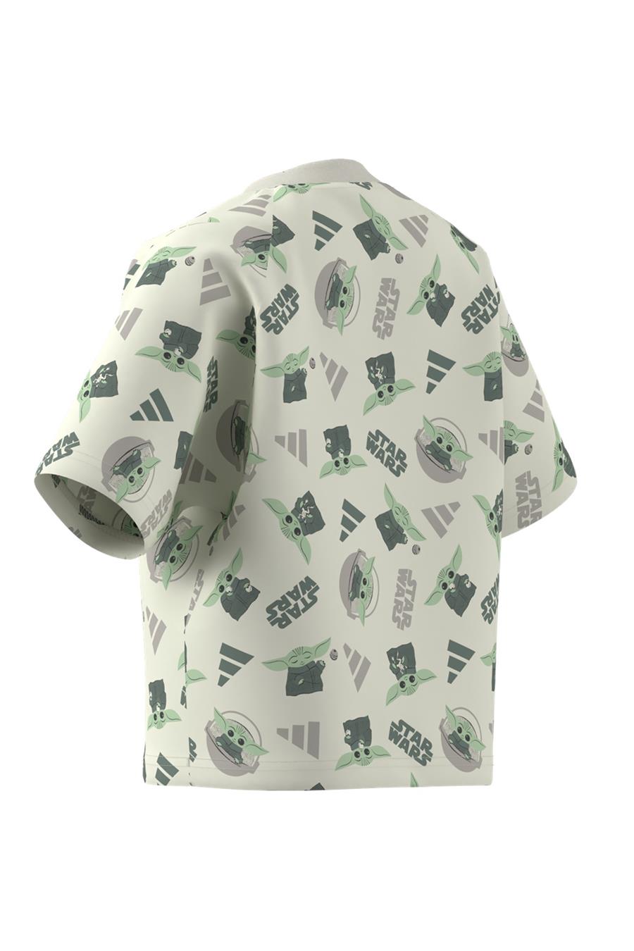 adidas Çocuk  Beyaz  T-Shirt LK SW MNDO T JD4555