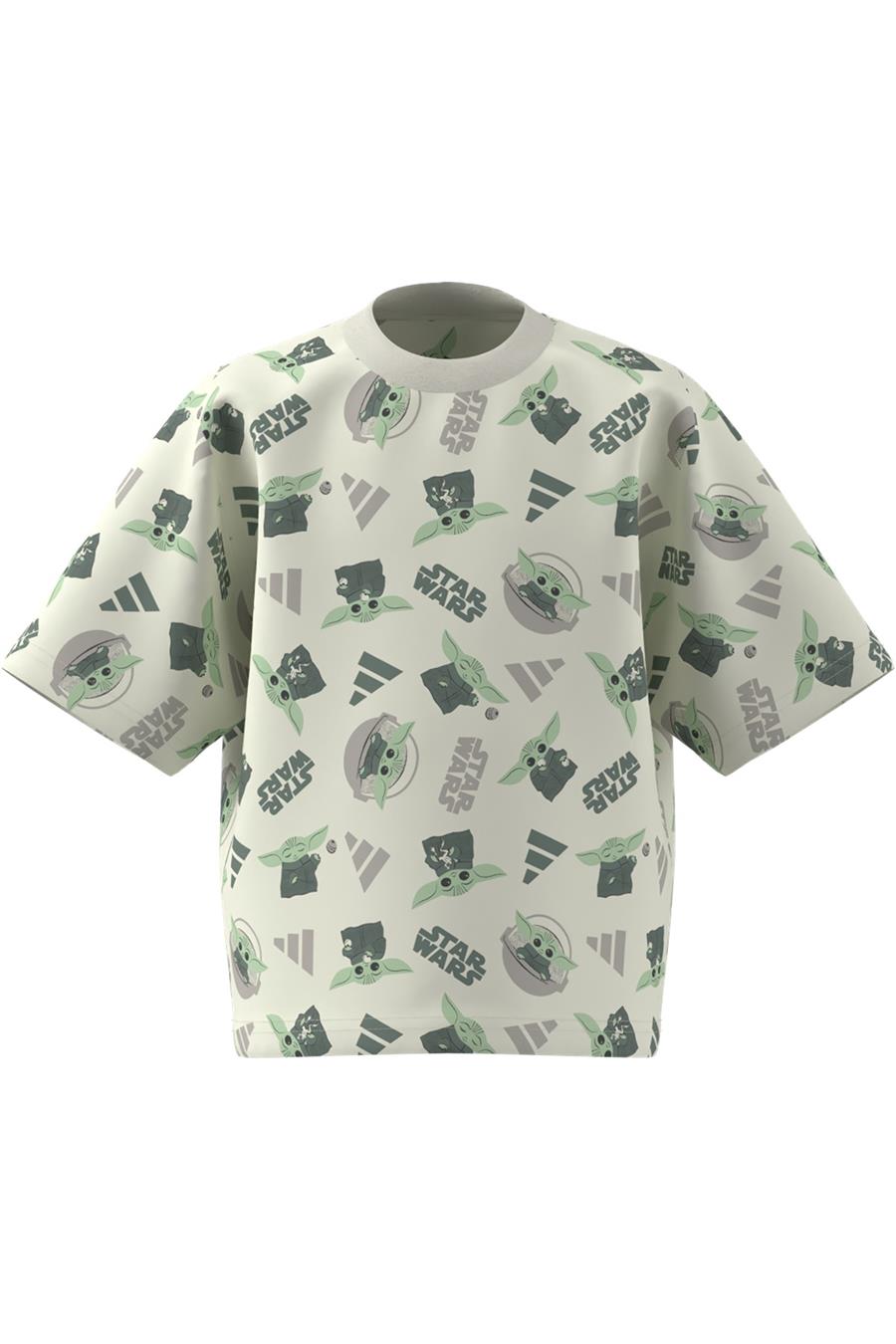 adidas Çocuk  Beyaz  T-Shirt LK SW MNDO T JD4555