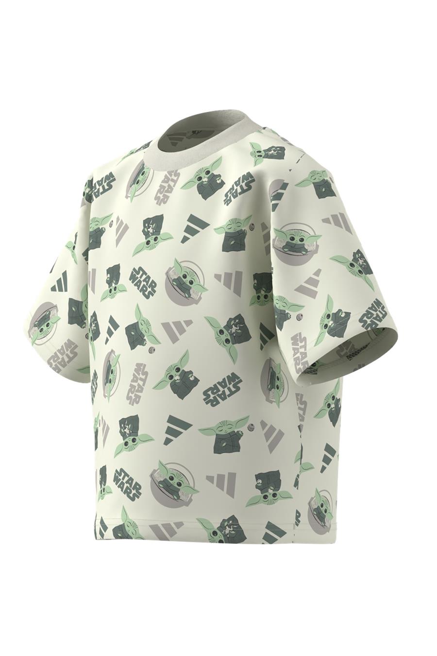 adidas Çocuk  Beyaz  T-Shirt LK SW MNDO T JD4555