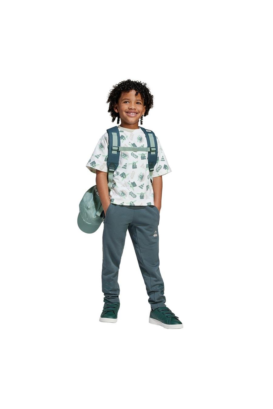 adidas Çocuk  Beyaz  T-Shirt LK SW MNDO T JD4555