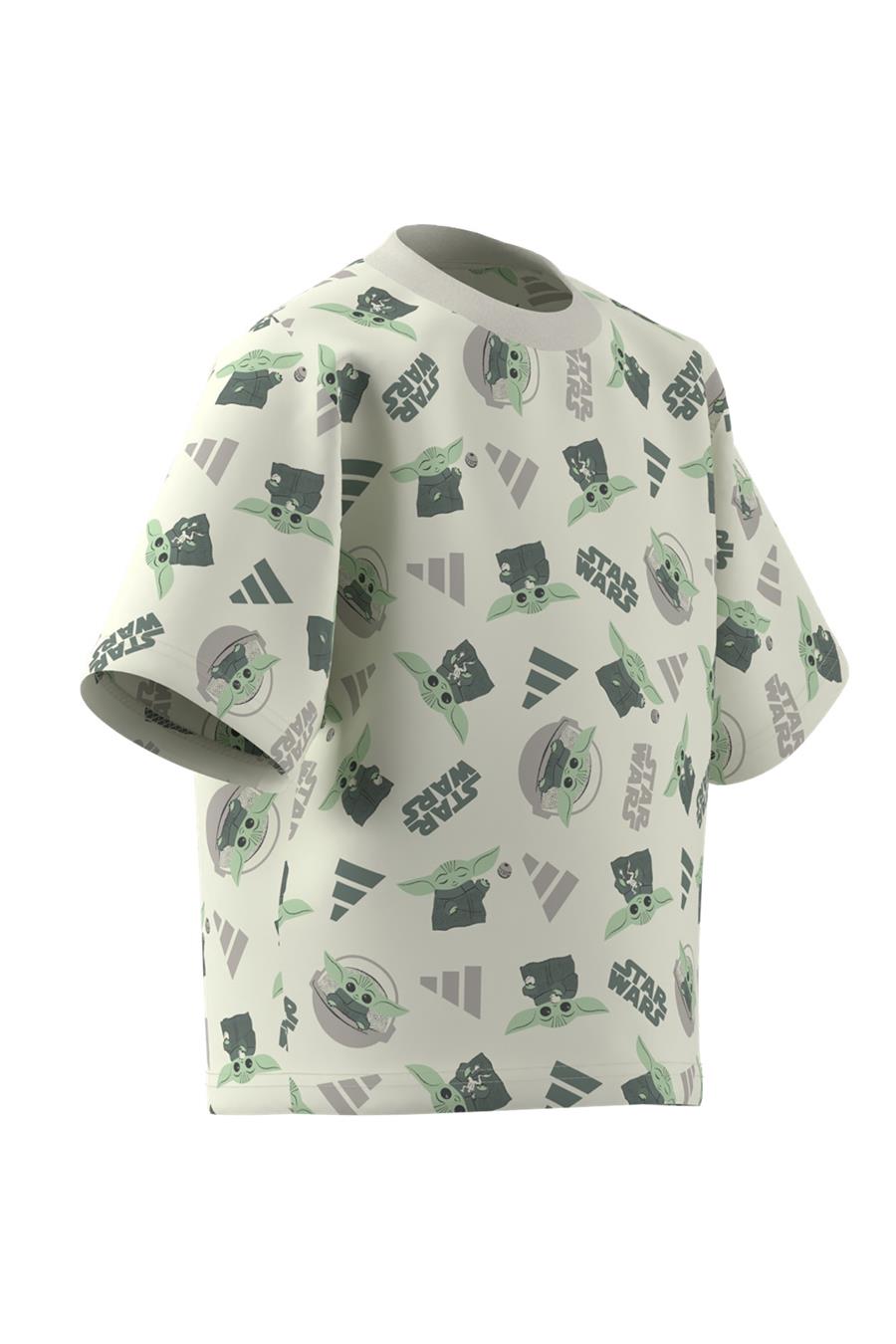 adidas Çocuk  Beyaz  T-Shirt LK SW MNDO T JD4555