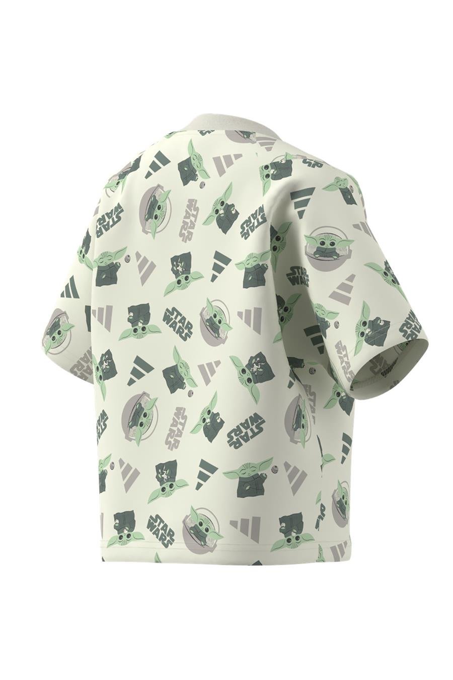 adidas Çocuk  Beyaz  T-Shirt LK SW MNDO T JD4555