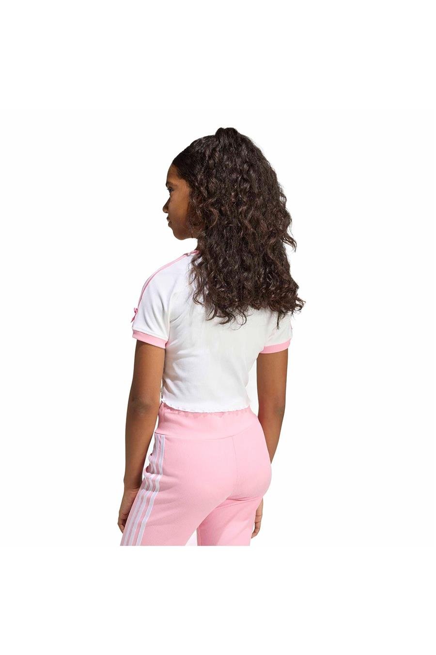 adidas Çocuk  Beyaz  T-shirt SLIM CROP T KE2728