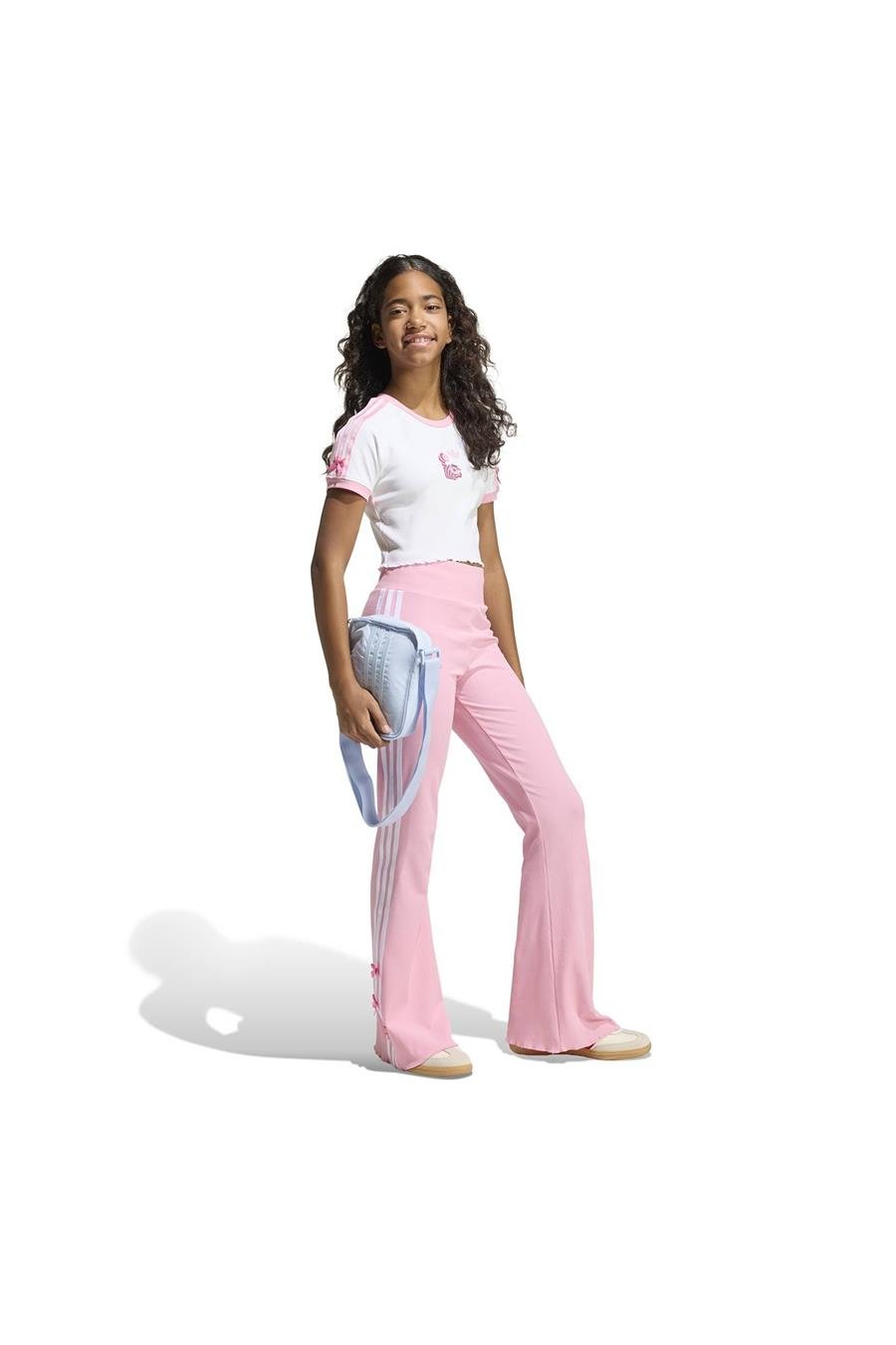 adidas Çocuk  Beyaz  T-shirt SLIM CROP T KE2728