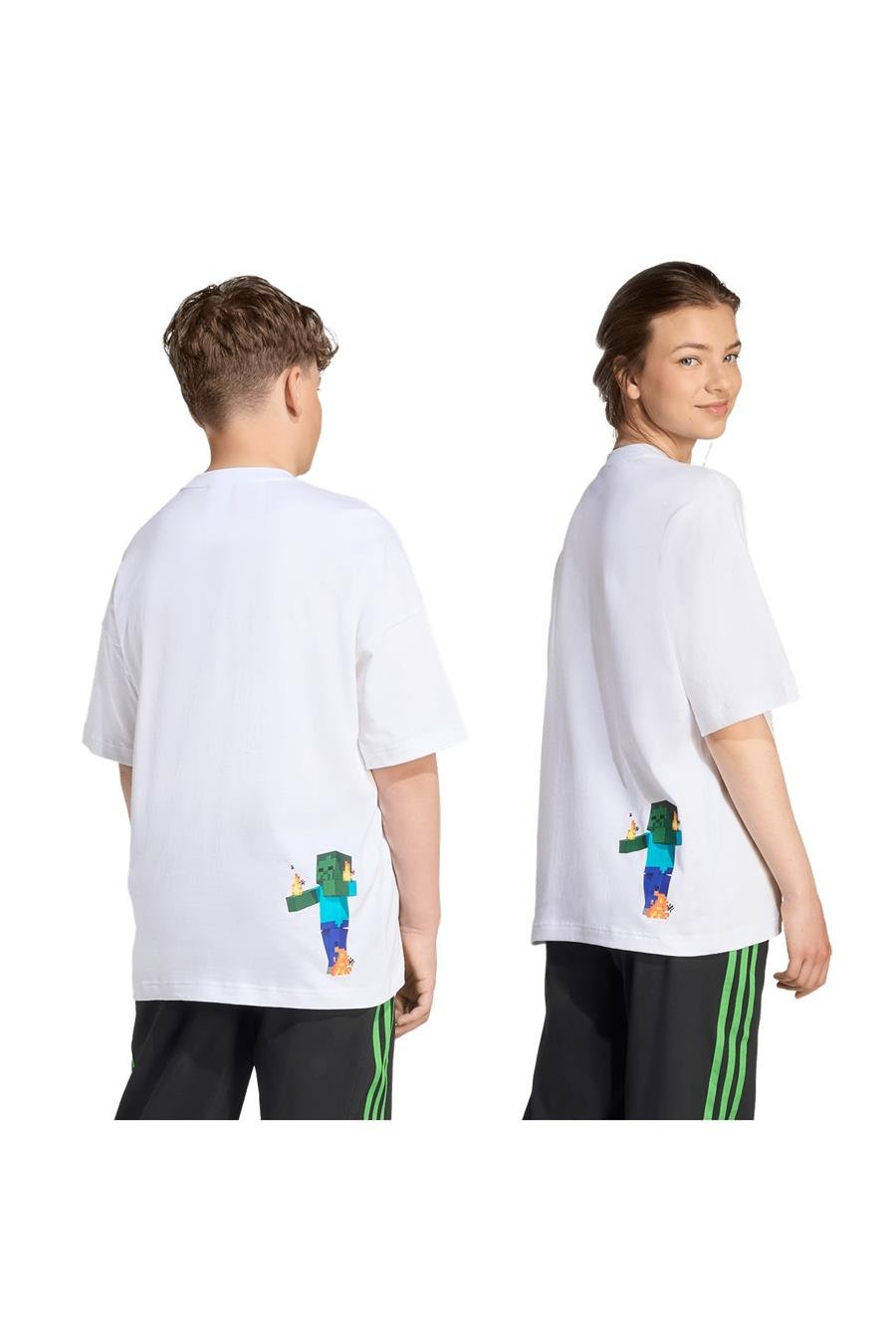 adidas Çocuk  Beyaz  T-shirt TEE JW5326