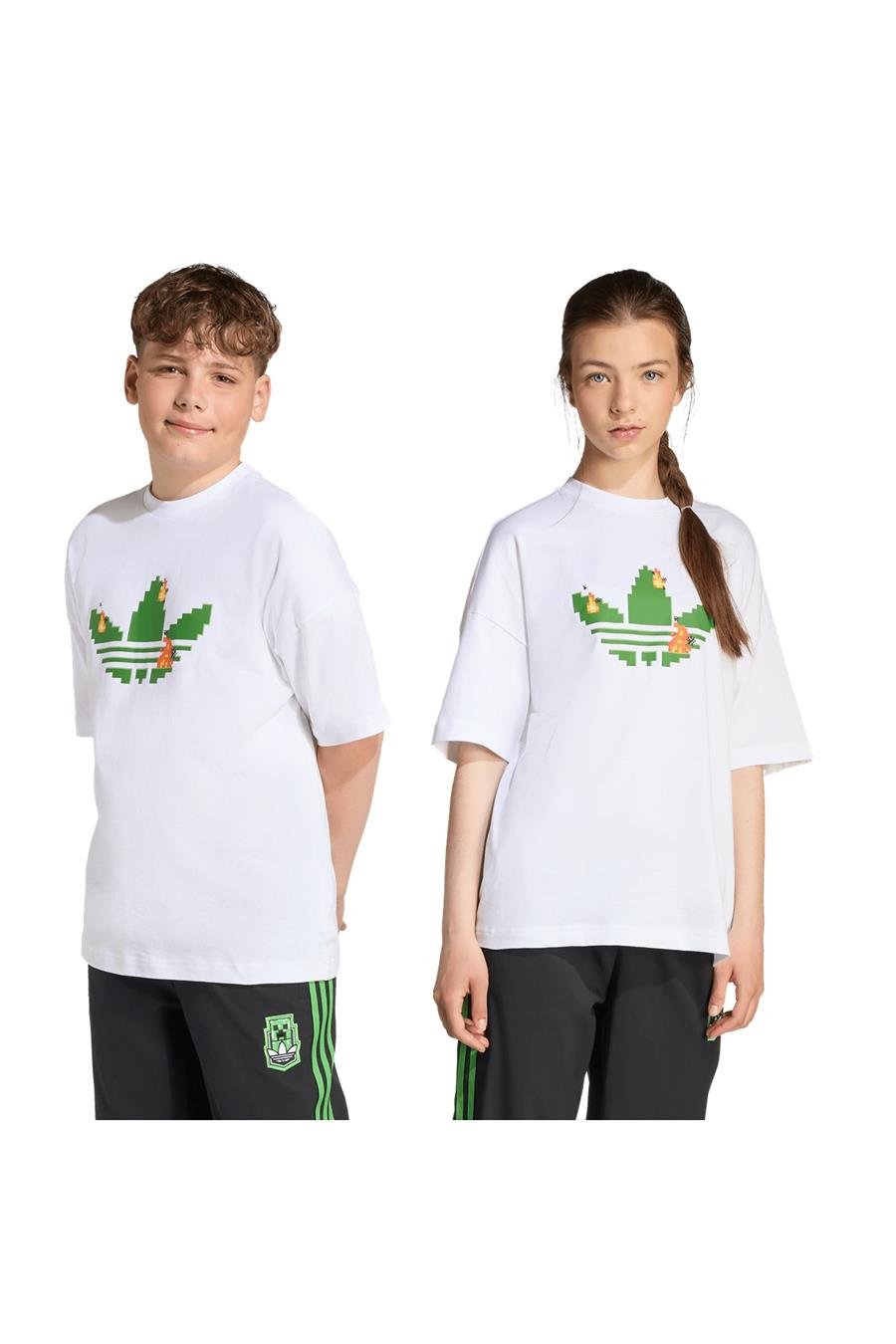 adidas Çocuk  Beyaz  T-shirt TEE JW5326