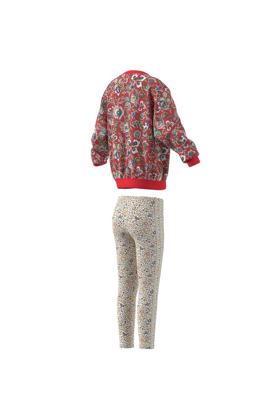 adidas Çocuk  Kırmızı  Eşofman CREW LEG SET JV7803